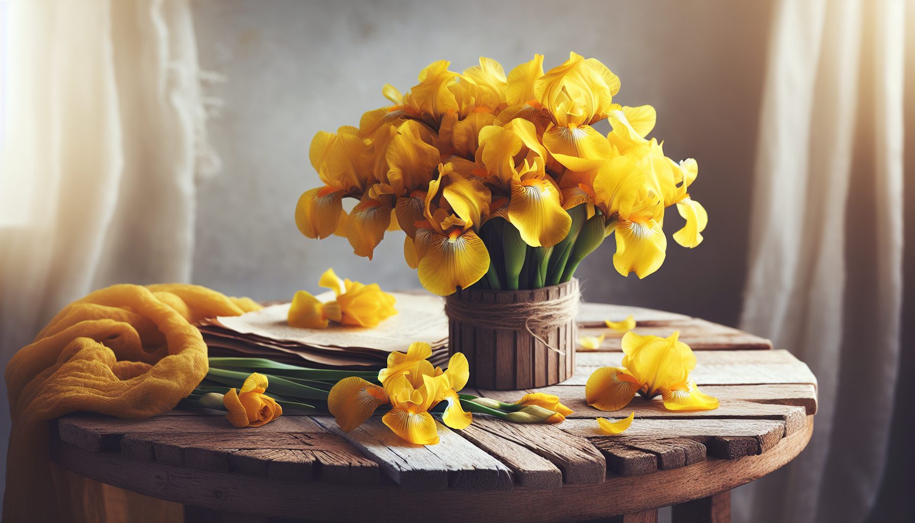 Жёлтые ирисы и их характер