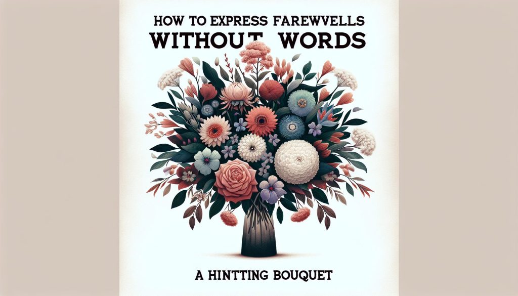 Как выразить прощания без слов: букет-подсказка