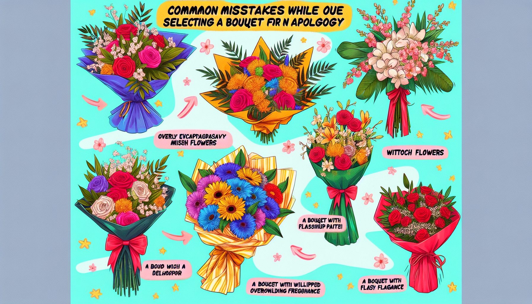 Типичные ошибки, которые превращают букет в антиподарок