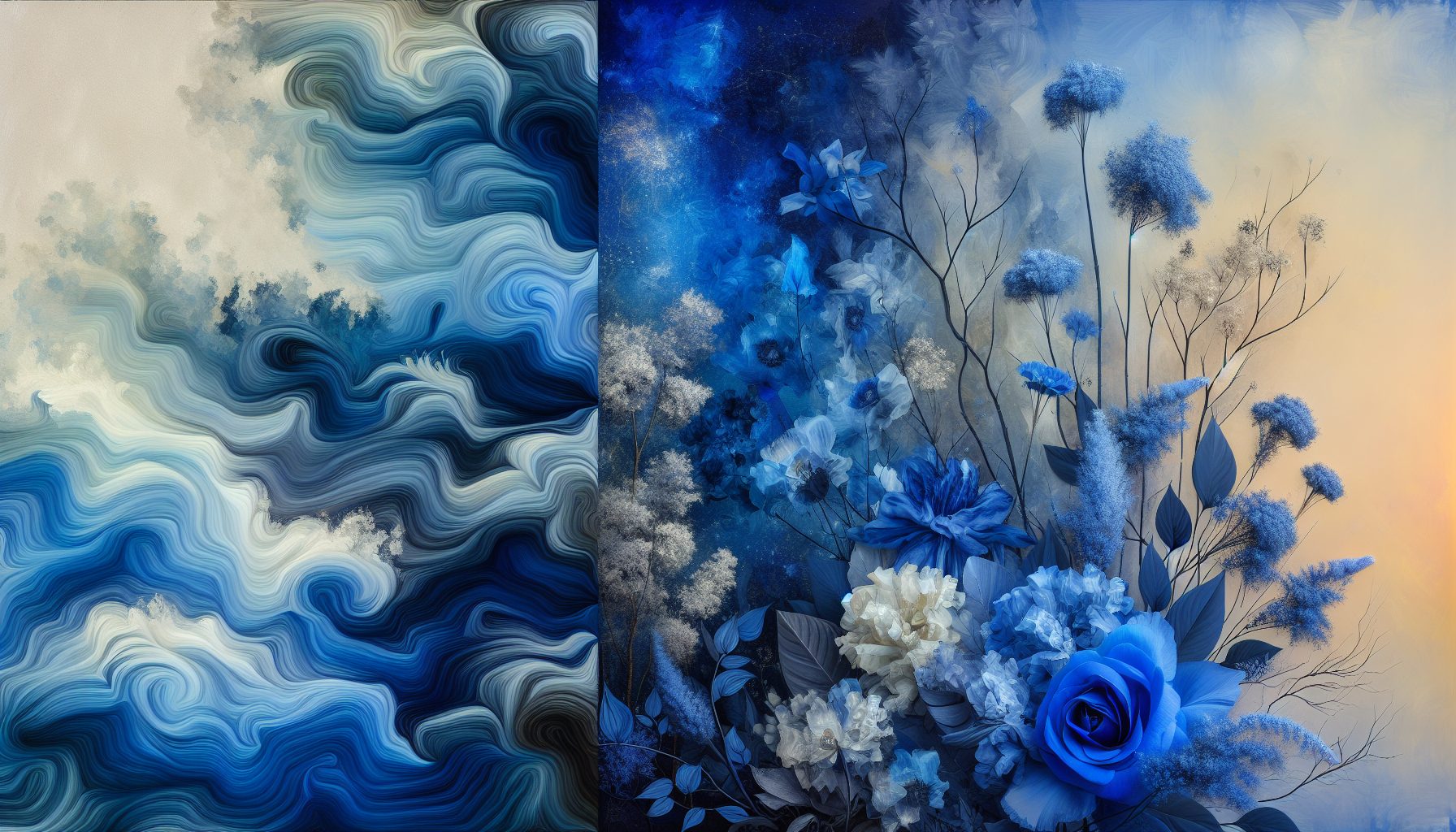 Мужская и женская интерпретация голубого