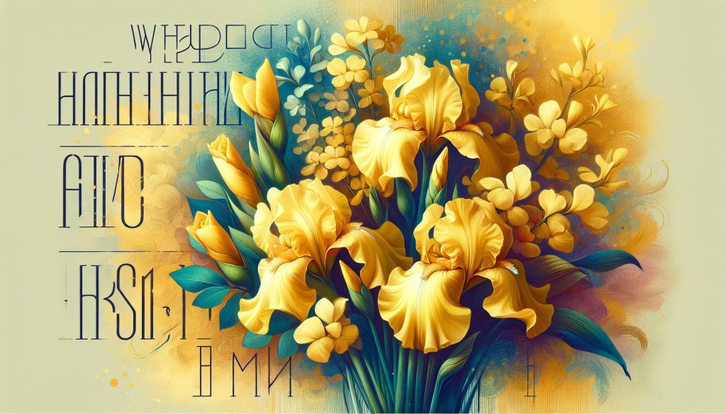Что означает жёлтый букет из ирисов
