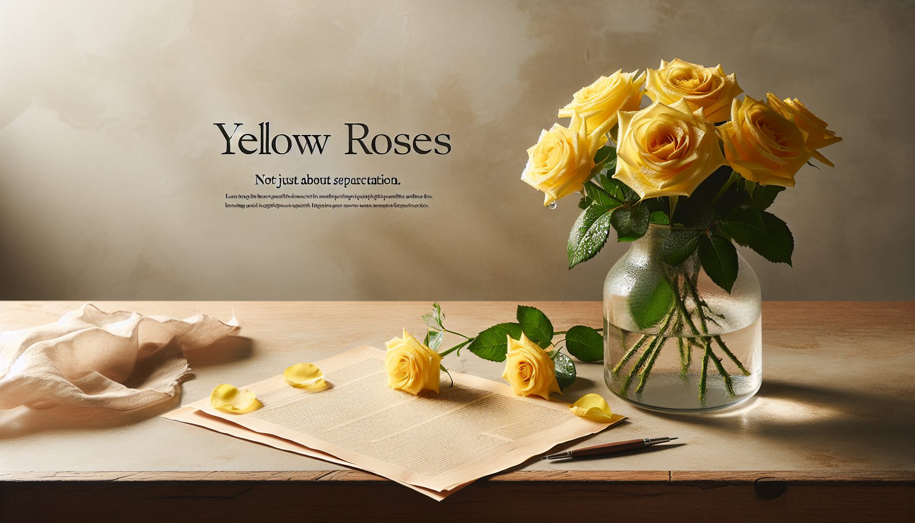 Жёлтые розы: не только про разлуку