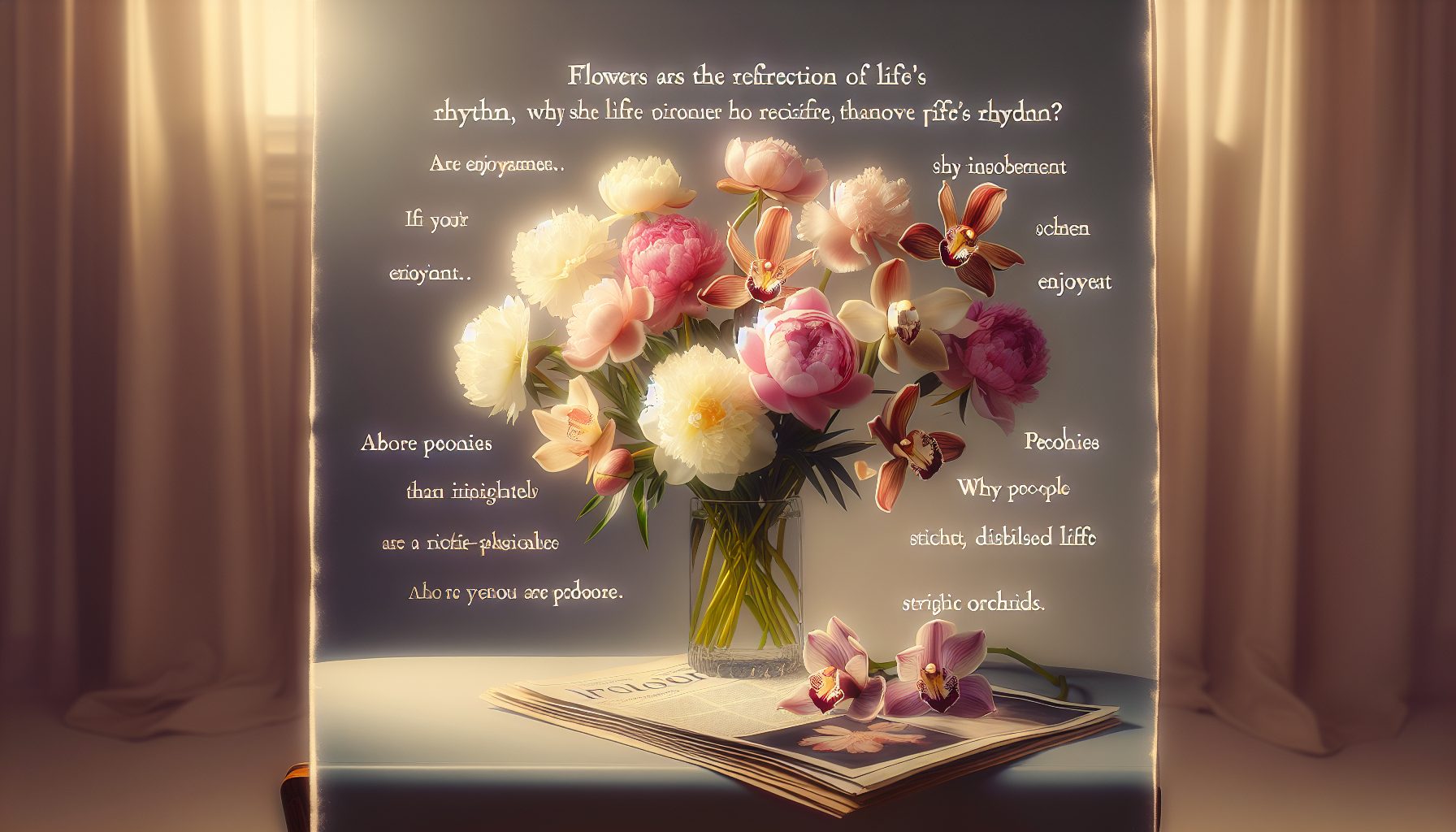 Цветы как отражение ритма жизни