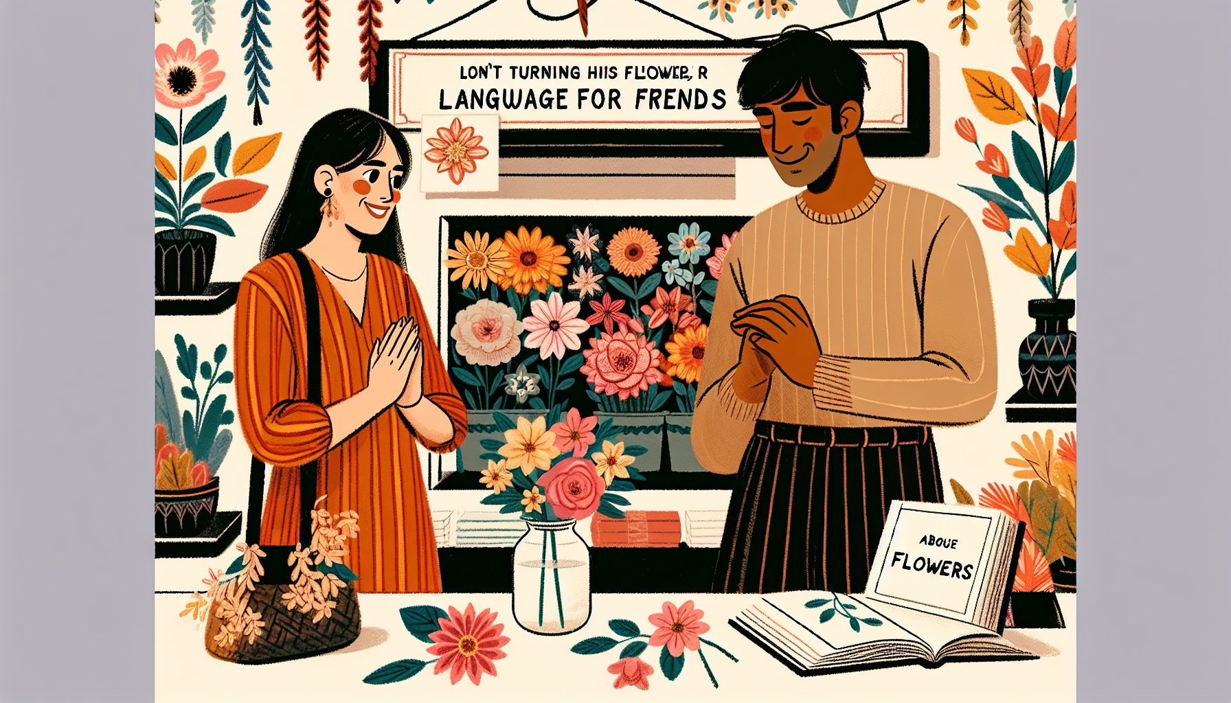 Цветы как элемент дружеского ритуала