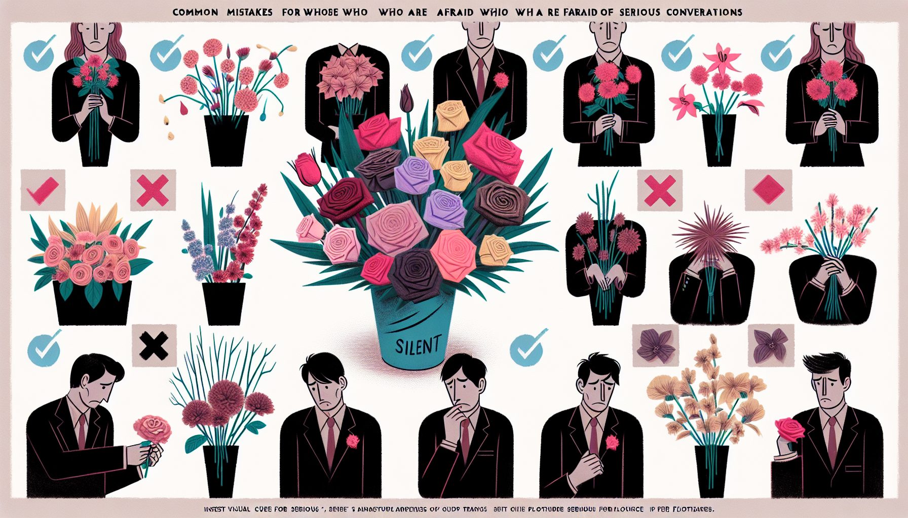 Типичные ошибки при выборе «молчаливого» букета