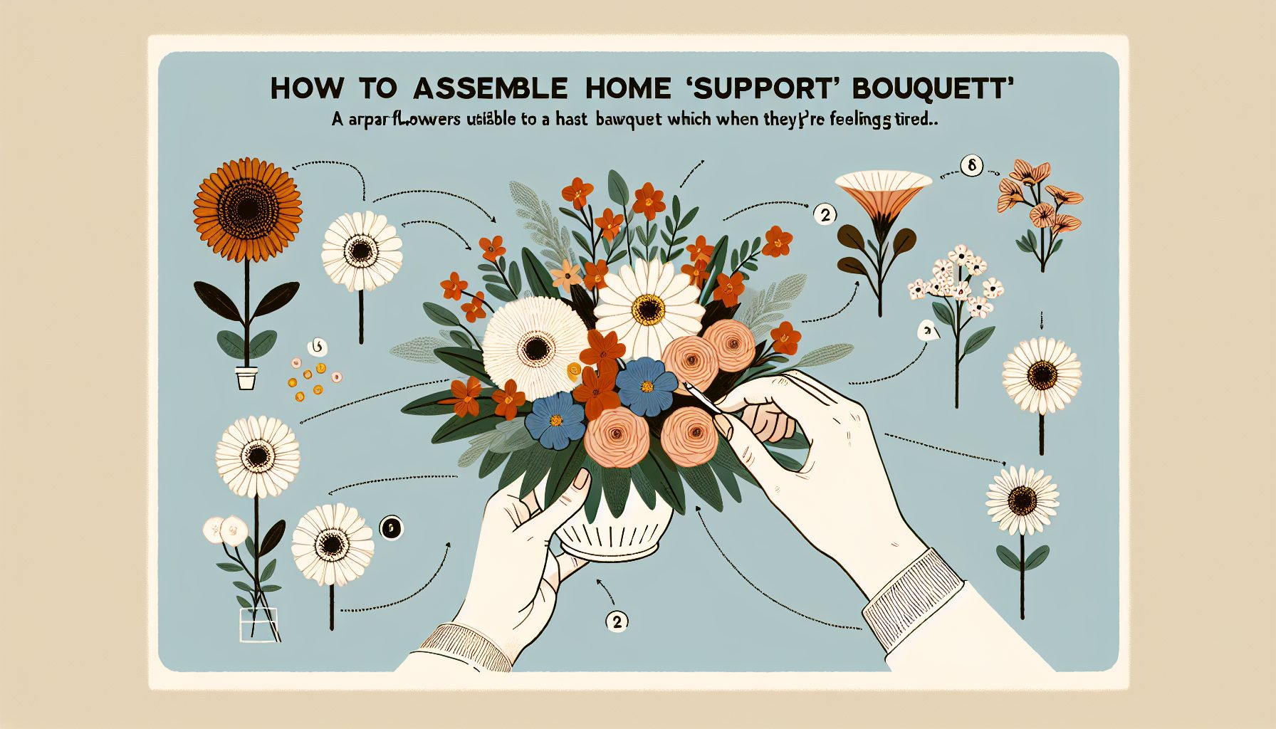 Мини-инструкция по сборке домашнего «букета-поддержки»